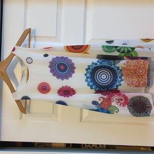 Adele Altman Colorful Geometric top